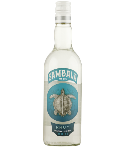 Fles Sambala Rhum Wit, rum, op voorraad bij slijterij t Bockje in Bathmen