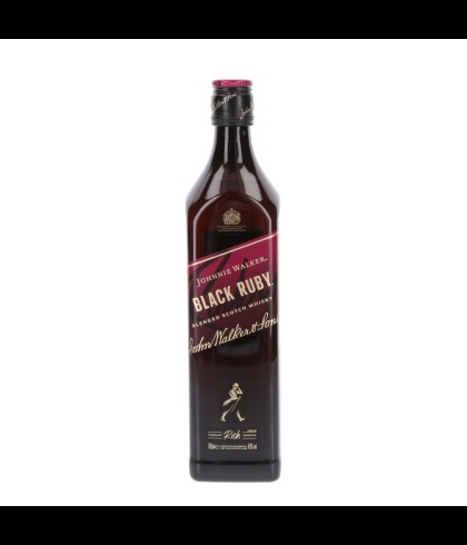 Fles blended Scotch van Johnnie Walker, op voorraad bij slijterij t Bockje in Bathmen