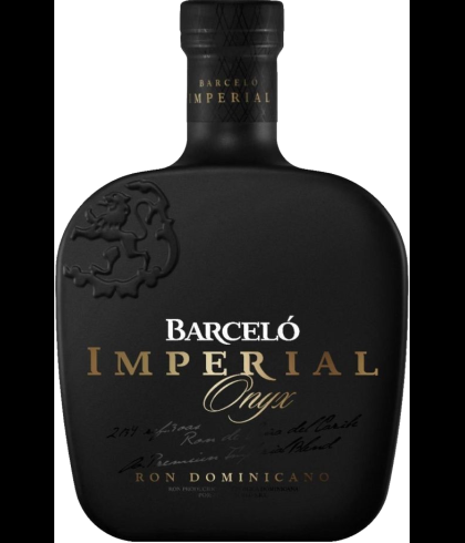 Fles BARCELO RUM Imperial ONYX, rum, bij slijterij t Bockje in Bathmen