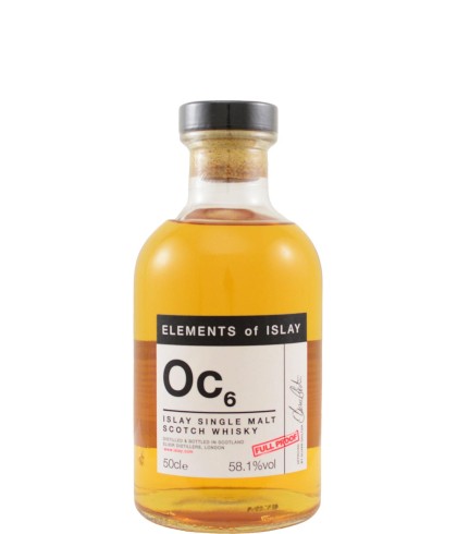 Fles Elements of Islay Oc6, single malt whisky, op voorraad bij slijterij t Bockje in Bathmen