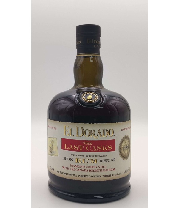 El Dorado 1998 Diamond Coffey Still & Redistilled in Tri-Canada Still The Last Casks Series bij t Bockje in Bathmen