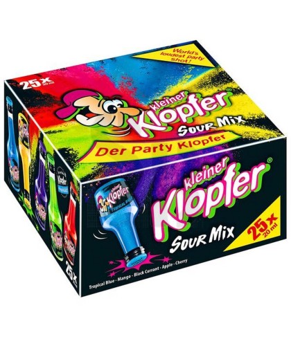 Kleiner Klopfer Sour Mix 25-pack, op voorraad bij slijterij t Bockje in Bathmen