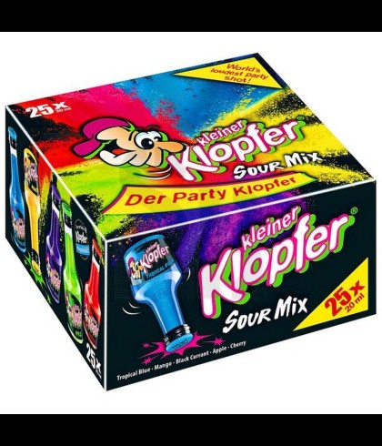 Kleiner Klopfer Sour Mix 25-pack, op voorraad bij slijterij t Bockje in Bathmen