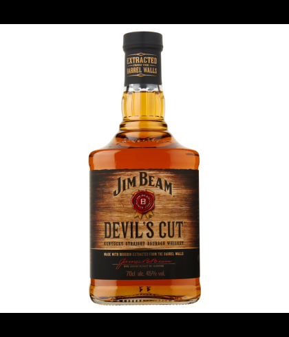 Fles Kentucky bourbon van Jim Beam, op voorraad bij slijterij t Bockje in Bathmen