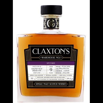 Claxton's Warehouse No.1 Dalmunach 9 Years Old 2016