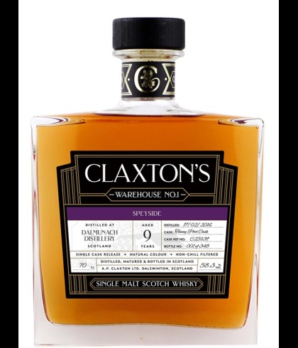 Fles Warehouse No.1 Dalmunach 9 Years Old 2016, single malt whisky, op voorraad bij slijterij t Bockje in Bathmen