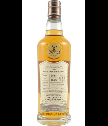 Fles Gordon & MacPhail Glenlivet 2004, single malt whisky, op voorraad bij slijterij t Bockje in Bathmen