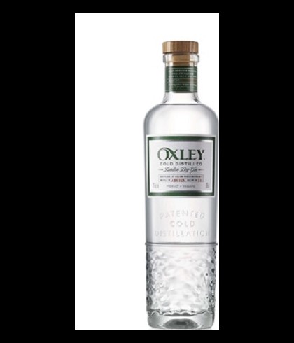 Fles Oxley London Dry Gin, gin, op voorraad bij slijterij t Bockje in Bathmen