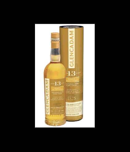 Fles Glencadam 13 Years R&eacute;serve de Sauternes, single malt whisky, op voorraad bij slijterij t Bockje in Bathmen