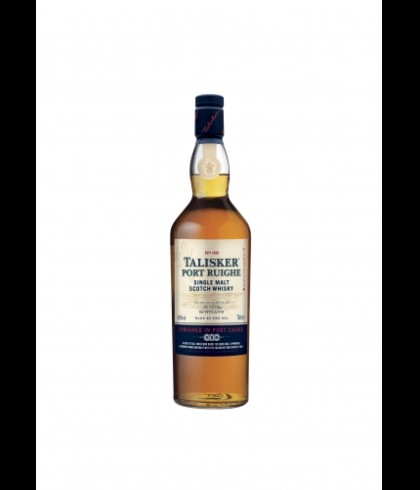 Fles Talisker Port Ruighe, single malt whisky van het eiland Skye, op voorraad bij slijterij t Bockje in Bathmen