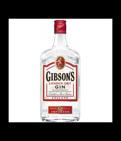 Fles Gibson's London Dry Gin, gin, op voorraad bij slijterij t Bockje in Bathmen