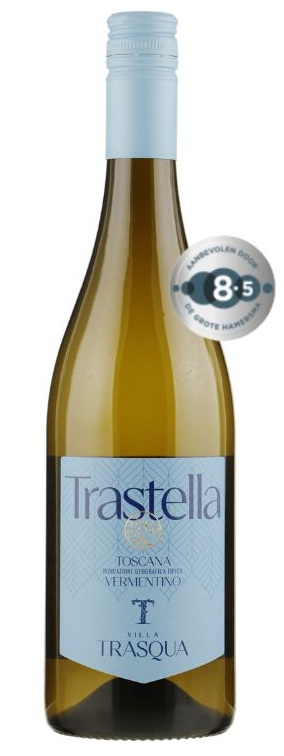 Fles Villa Trasqua Trastella Vermentino di Toscana, wijn, op voorraad bij slijterij t Bockje in Bathmen