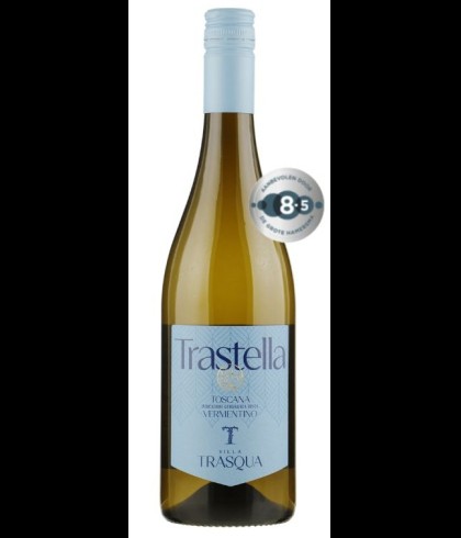 Fles Villa Trasqua Trastella Vermentino di Toscana, wijn op voorraad bij slijterij t Bockje in Bathmen
