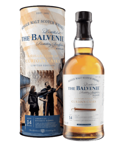 Fles The Balvenie 14 Years Old A Collection of Curious Casks #8956, single malt whisky, op voorraad bij slijterij t Bockje in Bathmen