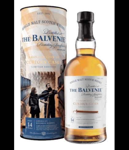 Fles The Balvenie 14 Years Old A Collection of Curious Casks #8956, single malt whisky, op voorraad bij slijterij t Bockje in Bathmen