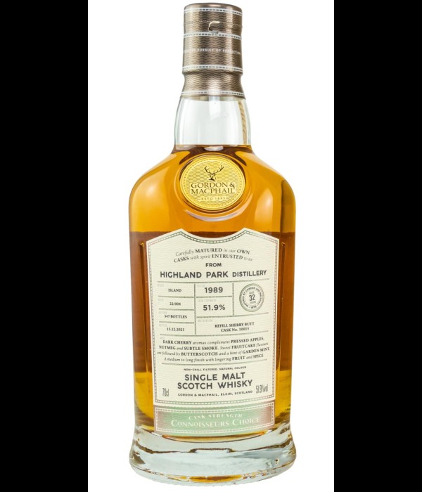 Gordon & Macphail Highland Park 1989 bij t Bockje in Bathmen