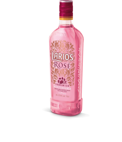Fles Larios Rose Gin, gin, op voorraad bij slijterij t Bockje in Bathmen
