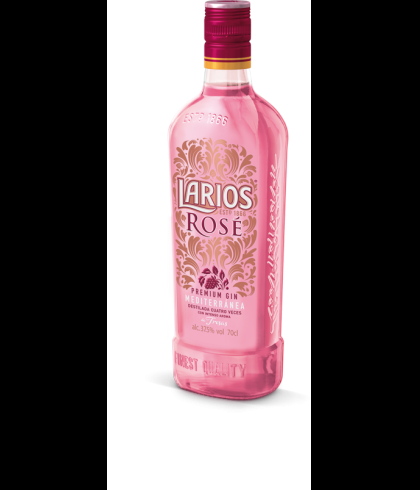 Fles Larios Rose Gin, gin, op voorraad bij slijterij t Bockje in Bathmen