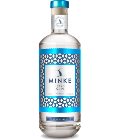 Fles Minke Irish Gin 43,2% 0,7L, gin, op voorraad bij slijterij t Bockje in Bathmen