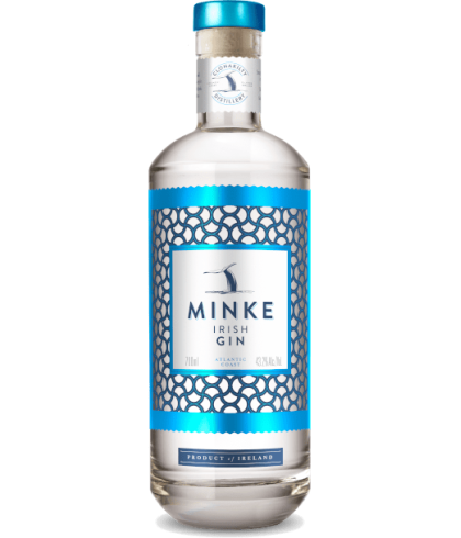 Fles Minke Irish Gin 43,2% 0,7L, gin, op voorraad bij slijterij t Bockje in Bathmen