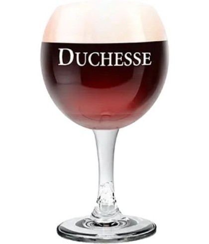 Duchesse de Bourgogne voetglas 25cl, glas bij t Bockje in Bathmen