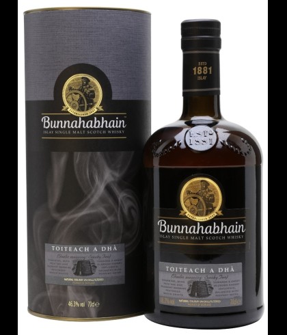 Fles Bunnahabhain Toiteach A Dh&agrave;, single malt whisky, op voorraad bij slijterij t Bockje in Bathmen