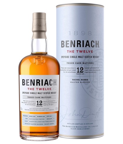 Fles Benriach The Twelve (12 Years Old), whisky, bij slijterij ’t Bockje in Bathmen