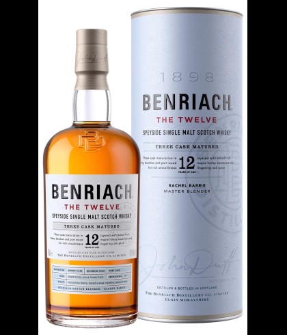 Fles Benriach The Twelve (12 Years Old), whisky, bij slijterij ’t Bockje in Bathmen