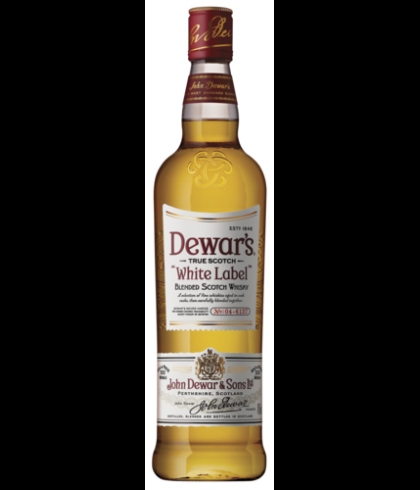 Fles Dewar&rsquo;s White Label, single malt whisky, op voorraad bij slijterij t Bockje in Bathmen