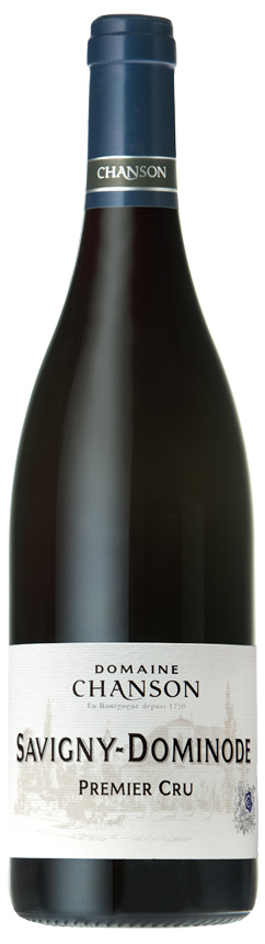 Fles Chanson Savigny Premier Cru Dominode, wijn, op voorraad bij slijterij t Bockje in Bathmen