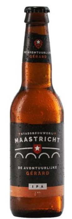 Fles Stadsbrouwerij Maastricht Gérard IPA, bier van Stadsbrouwerij Maastricht, op voorraad bij slijterij ’t Bockje in Bathmen