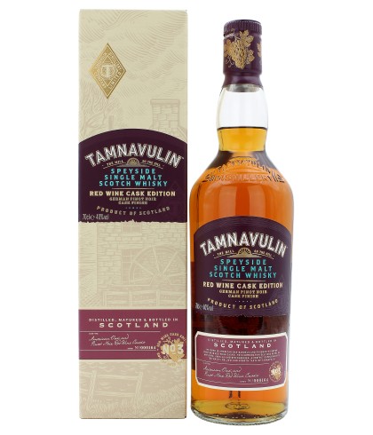 Fles Tamnavulin Red Wine Cask Edition No. 3, Speyside single malt whisky, op voorraad bij slijterij t Bockje in Bathmen