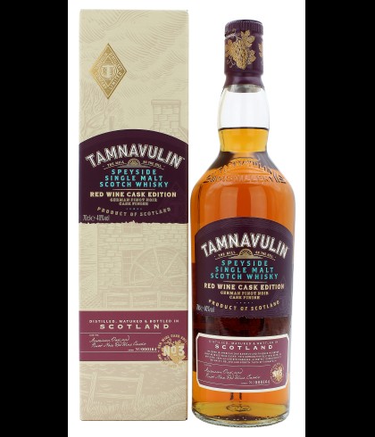 Fles Tamnavulin Red Wine Cask Edition No. 3, Speyside single malt whisky, op voorraad bij slijterij t Bockje in Bathmen
