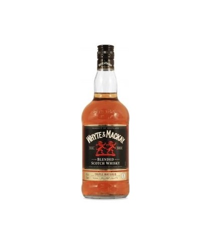 Fles Whyte & Mackay, whisky, op voorraad bij slijterij t Bockje in Bathmen