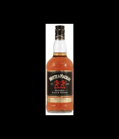 Fles Whyte & Mackay, whisky, op voorraad bij slijterij t Bockje in Bathmen