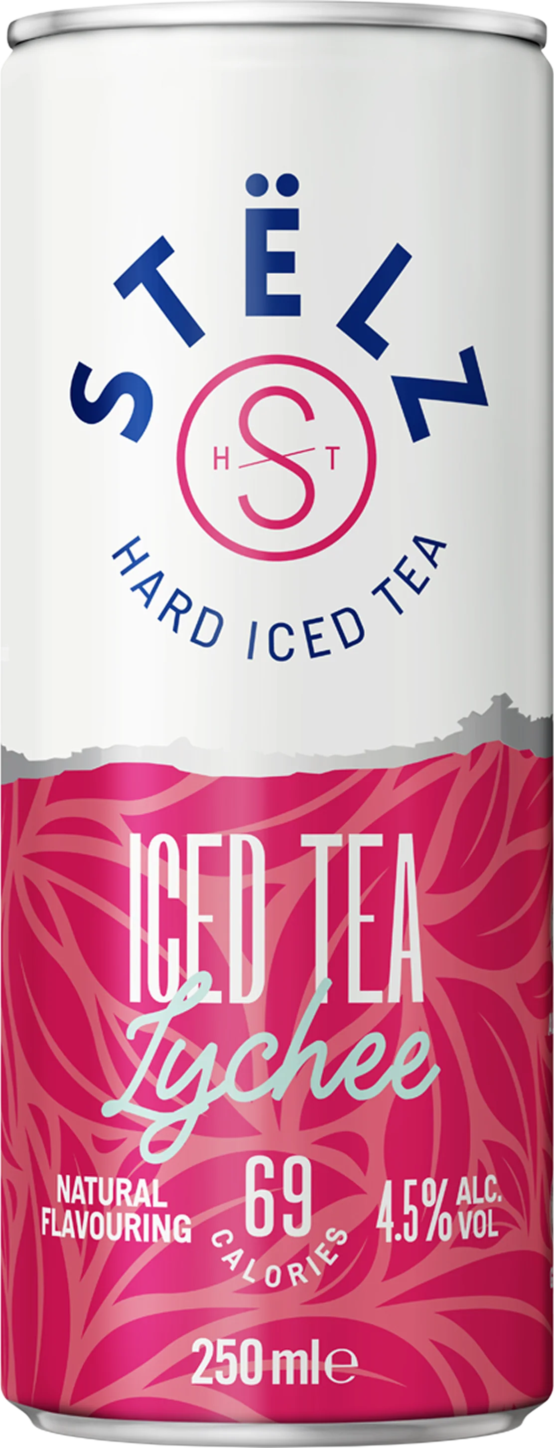 Pre-mix Stëlz Hard Iced Tea Lychee van Stëlz, op voorraad bij slijterij ’t Bockje in Bathmen