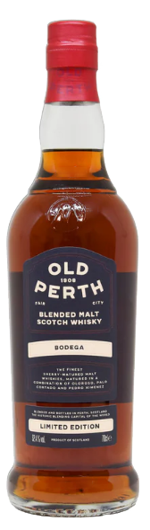 Fles Old Perth Bodega, Schotse blended malt op sherryvaten, op voorraad bij slijterij t Bockje in Bathmen