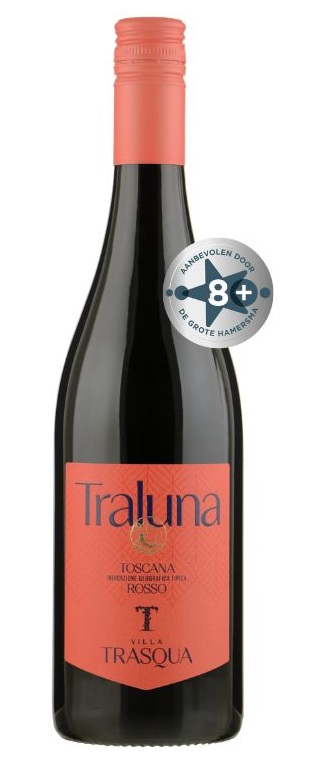 Fles Villa Trasqua Rosso Toscana Traluna, wijn, bij slijterij ’t Bockje in Bathmen