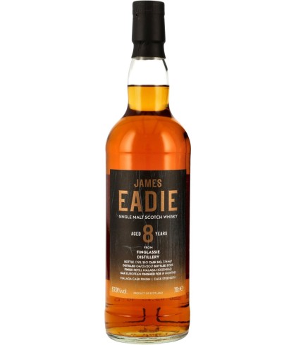 Fles James Eadie Finglassie 8Y 2017 #374467, whisky, op voorraad bij slijterij t Bockje in Bathmen