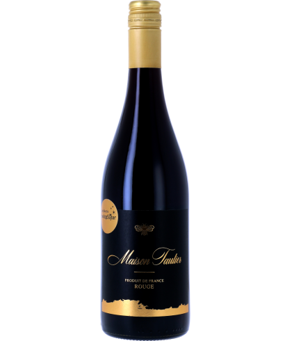 Fles Maison Taulier Rouge, wijn op voorraad bij slijterij t Bockje in Bathmen