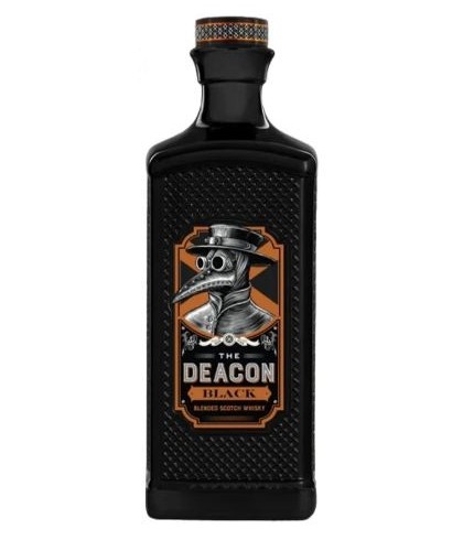 Bottle of The Deacon Black Blended Scotch Whisky, whisky