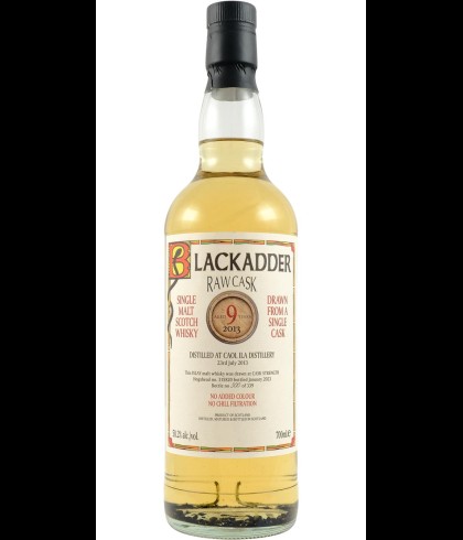 Fles Raw Cask Caol Ila 2013 9 Years Old, single malt whisky, op voorraad bij slijterij t Bockje in Bathmen