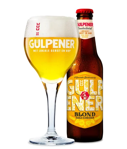 Fles Gulpener Blond Vleugje Vlierbloesem, bier van Gulpener, bij slijterij t Bockje in Bathmen