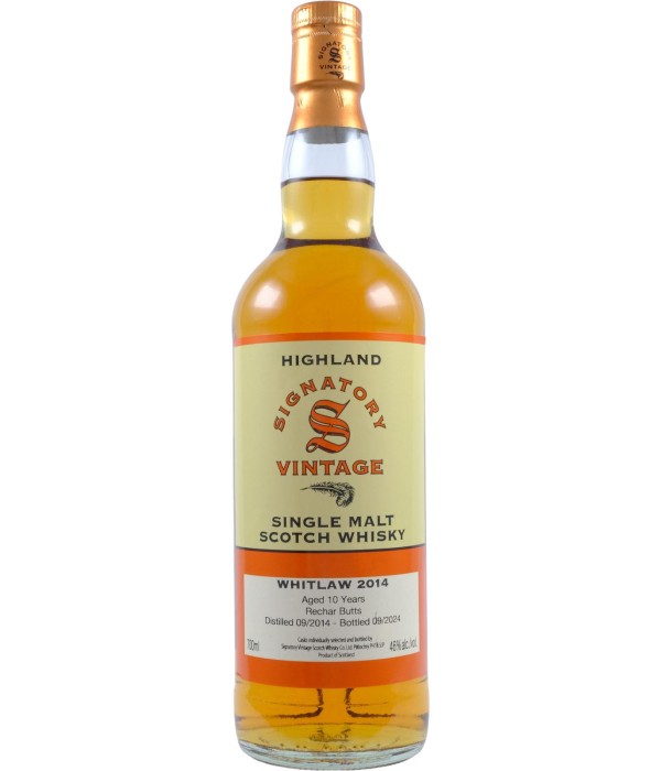 Signatory Vintage Whitlaw 10 Years Old 2014 bij t Bockje in Bathmen