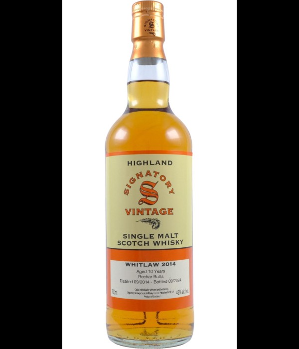 Signatory Vintage Whitlaw 10 Years Old 2014 bij t Bockje in Bathmen