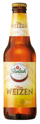 Fles Grolsch Puur Weizen, bier van Grolsch, op voorraad bij slijterij t Bockje in Bathmen