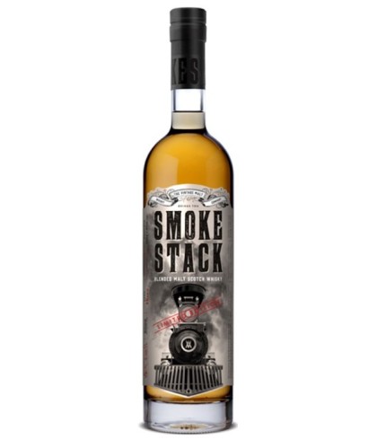 Fles Smoke Stack Blended Malt Whisky, whisky, op voorraad bij slijterij t Bockje in Bathmen