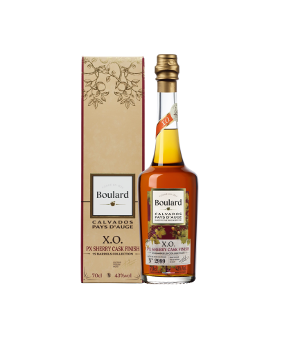 Boulard XO Calvados PX Sherry Cask Finish, op voorraad bij slijterij t Bockje in Bathmen