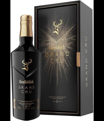 Fles Glenfiddich Grand Cru 23 Years Old, single malt whisky, op voorraad bij slijterij t Bockje in Bathmen