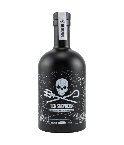 Fles Sea Shepherd Islay Malt, whisky, op voorraad bij slijterij ’t Bockje in Bathmen